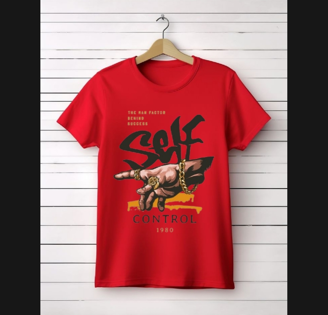New Trendy Self Control Printed T.shirts For Men&Boys Summer Collection