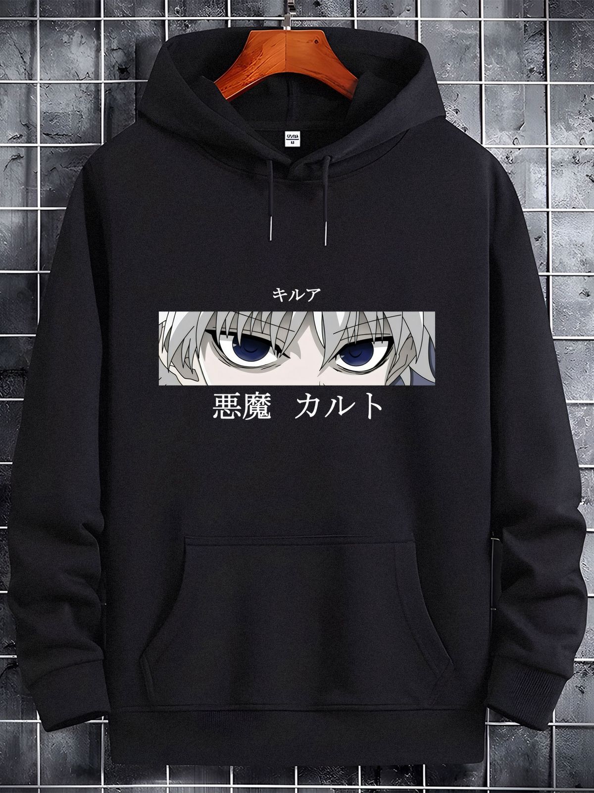Mens Hoodies Hunter X Hunter Men Women Pullovers Hoodies Killua Zoldyck Devil Eye Print Anime Hoody Streetwear