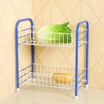 Portable Fruit Vegetable Storage Kitchen Cabinet Metal Wire Rack