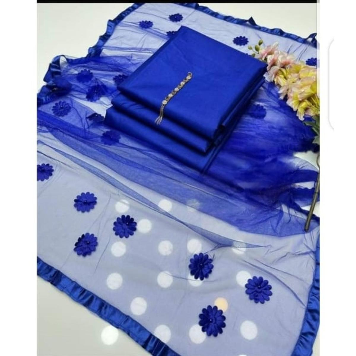 Rubika Fashion Unstitched 3Pc Katan Silk Suit For Women All-Season Silk Fabric, Traditional Formal Style Multiple Color