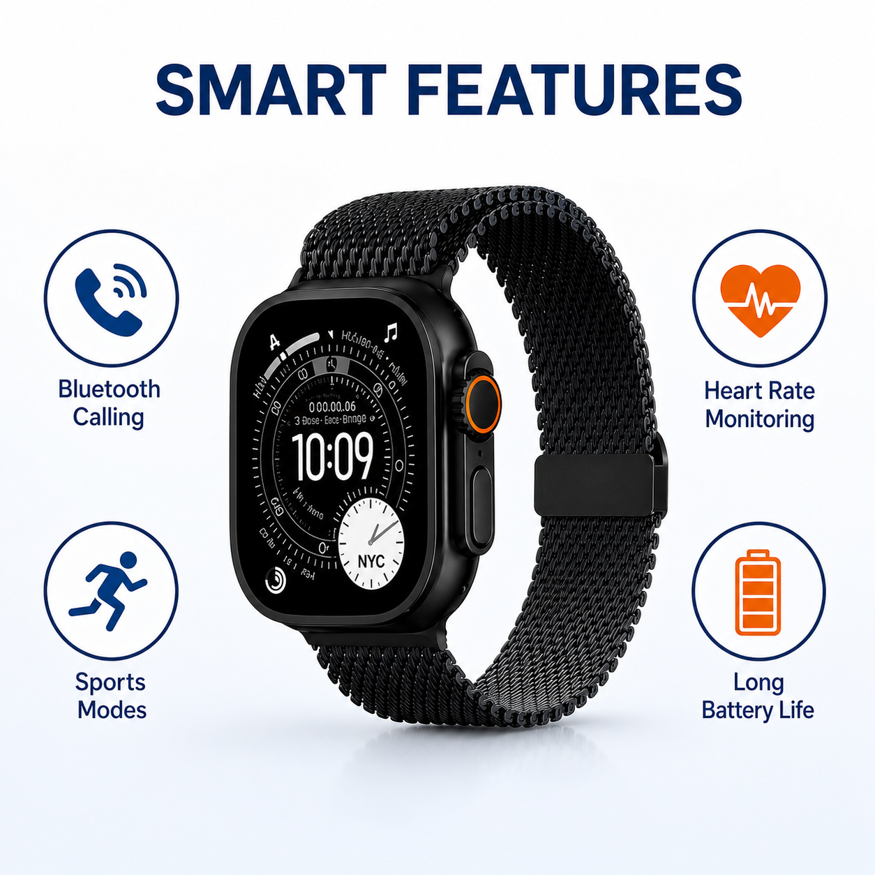 Max 1250 10-in-1 Smartwatch Combo