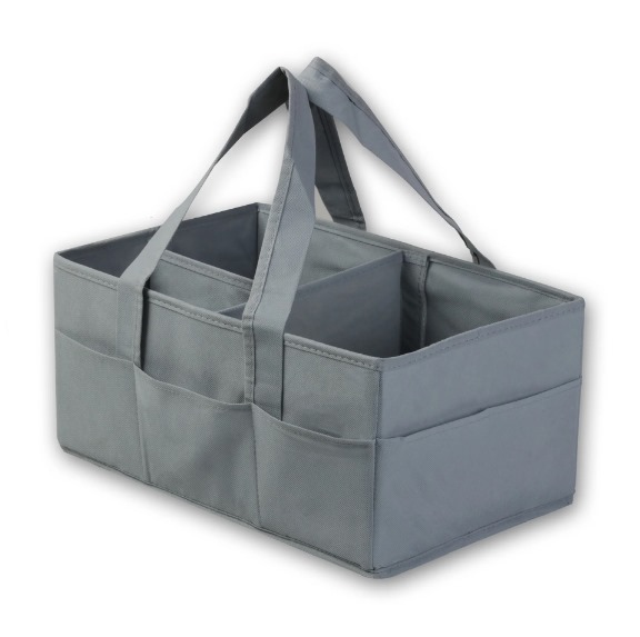 Portable Large Maroon,Black,Grey Diaper Caddy Baby Diaper Organizer With Lid!!!