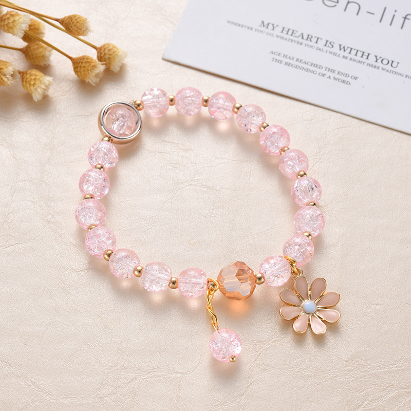 Daisy Flower Crystal Beads Bracelet Jewelry/Korean Fashion/Best Friend