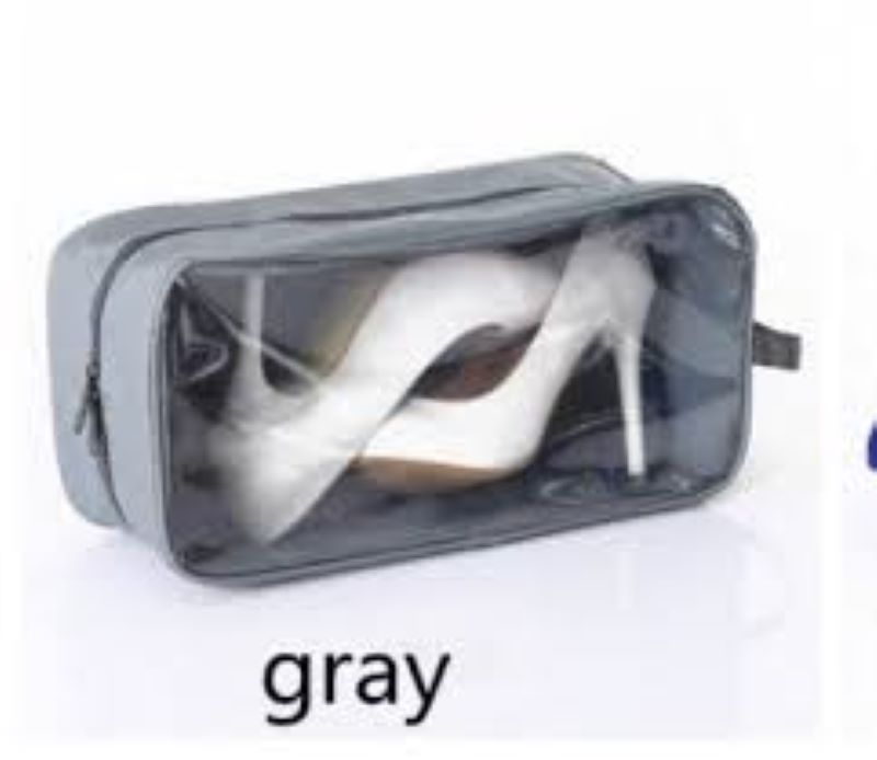 Pack of 4 - Travel Shoe Organizer Storage Bags with Drawstring Closure