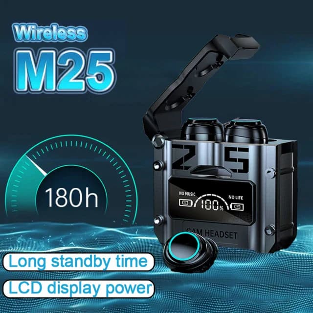 M25 Damix TWS Gaming Headphones True Wireless Earbuds Earphones Earphones Touch Control