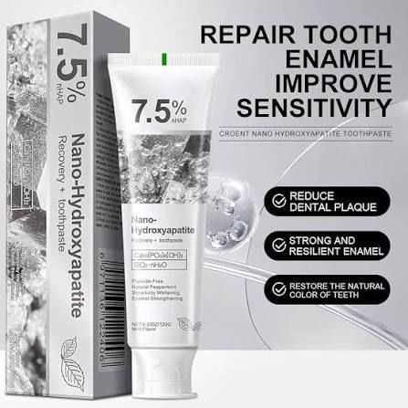 Hydroxyapatite Toothpaste 7.5% – Tooth Strengthening and Enamel Care Toothpaste for Daily Oral Hygiene Routine