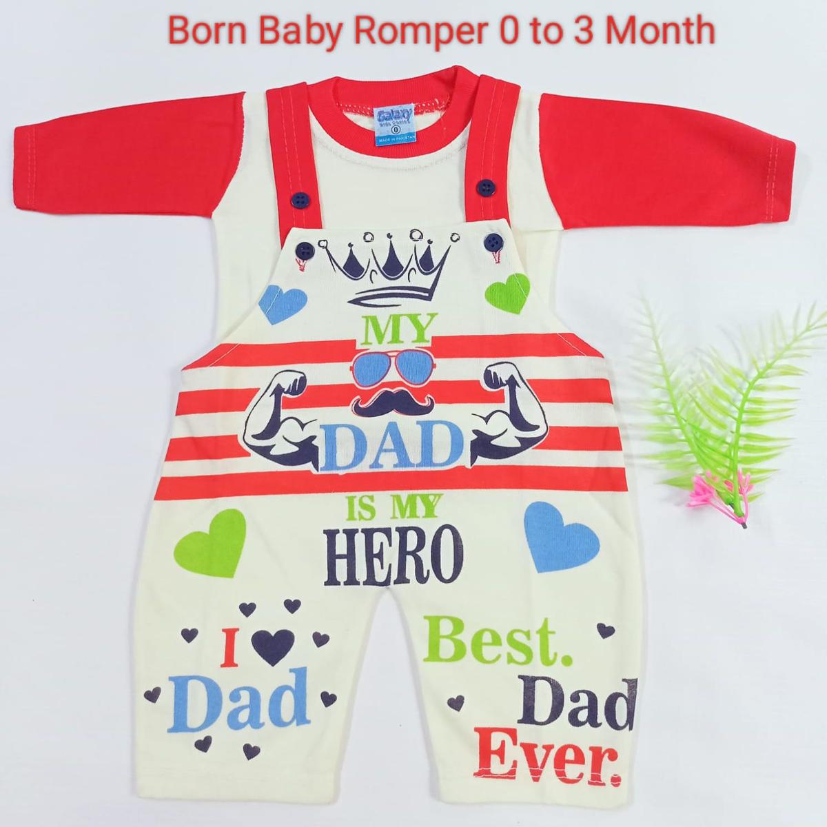 Newborn Baby Romper - random design & colors available - for 0 - 3 months babies