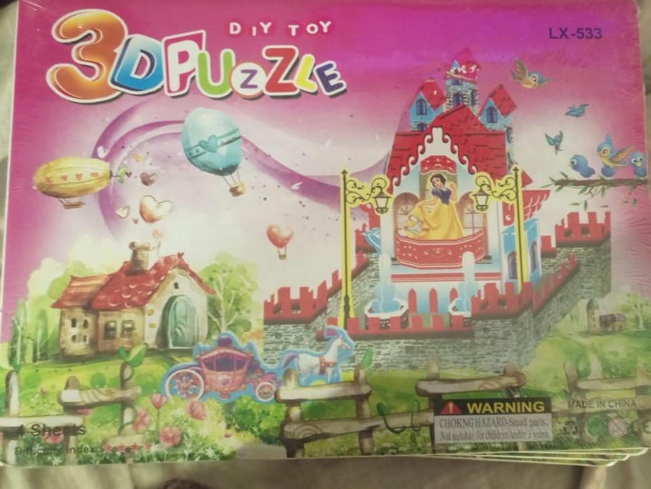 3D Educational Puzzle Toy- | Cardboard Diy Jigsaw Puzzle | Model Building Kit | Best Learning Paper Craft House Series