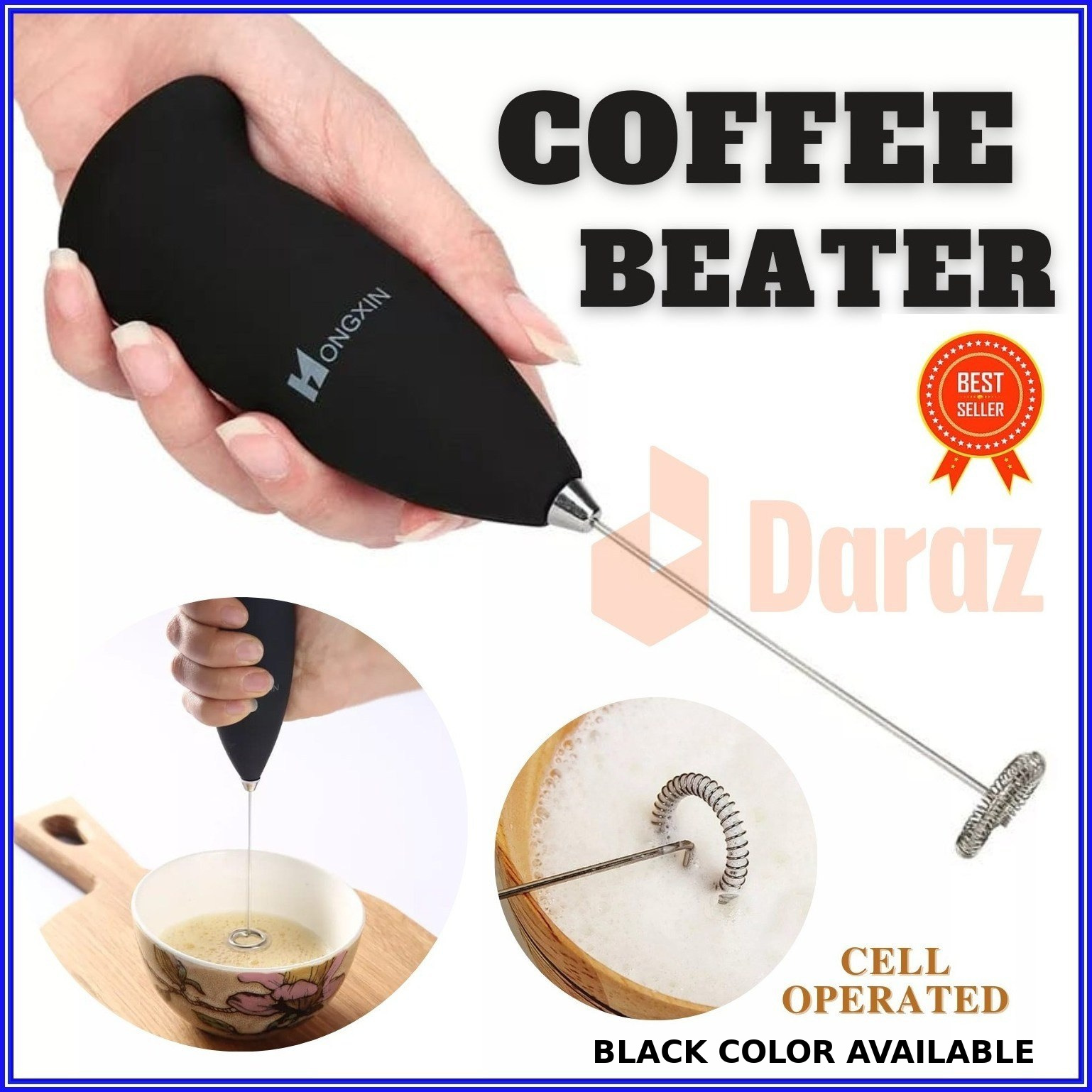 3 In 1 Portable Electric Milk Frother Mini Foam Maker Handheld Foamer
