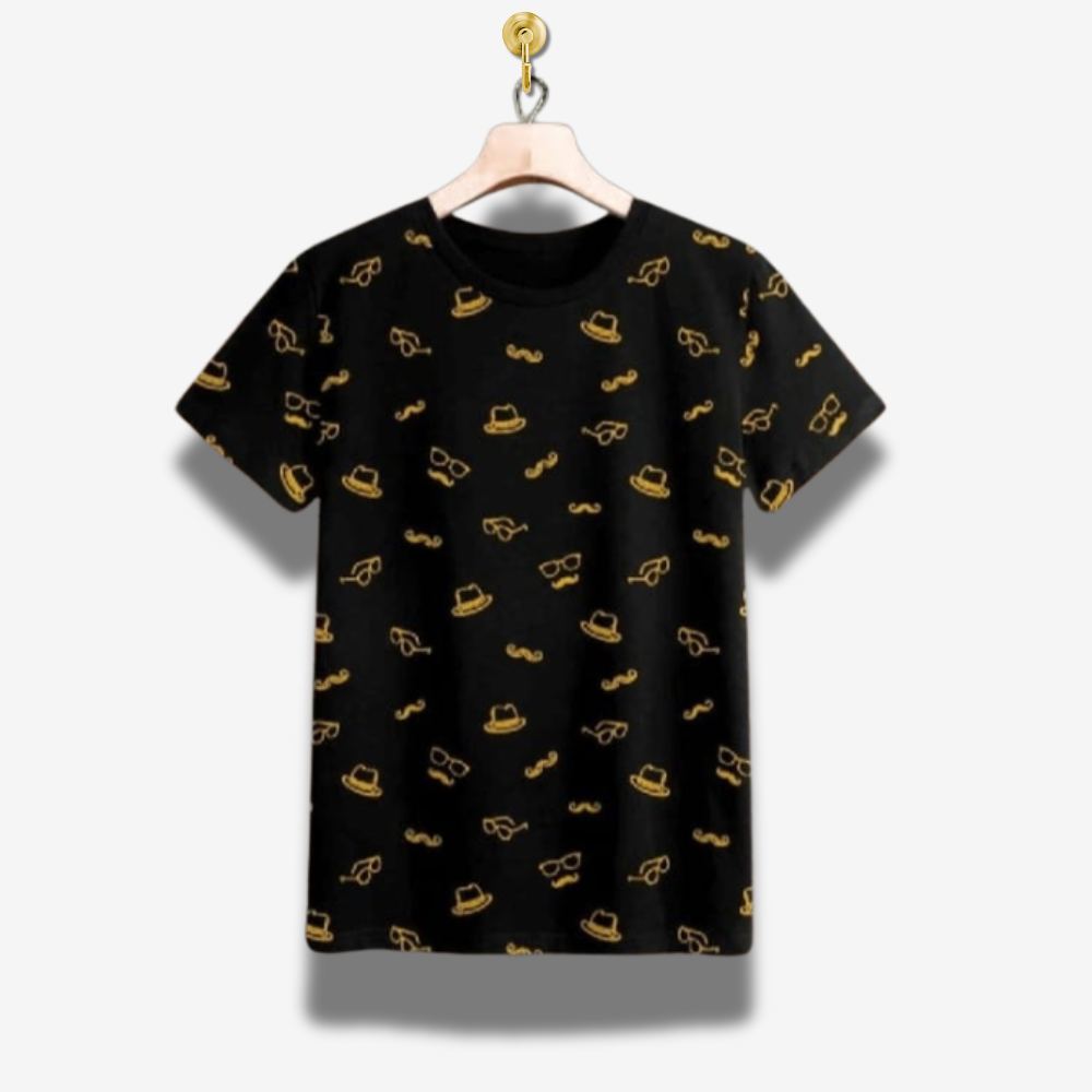 MK Garments -  Primium Printed  Half Sleeves Round Neck Casual Tshirt For Men And Boys