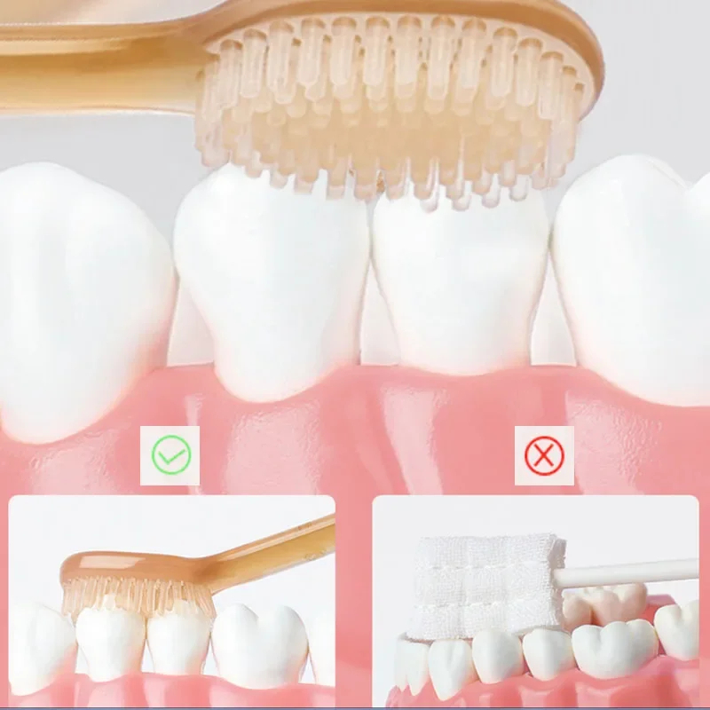 2PCS Silicone Baby Toothbrush Soft Toothbrush Tongue Brush Baby Oral Cleaner 0-2 Years Infant Toddler Oral Care BPA Free