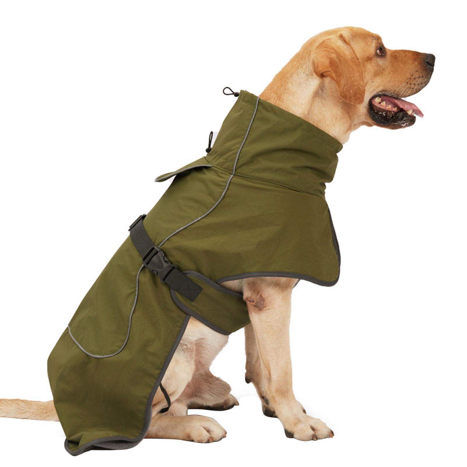 dog coat back zipper