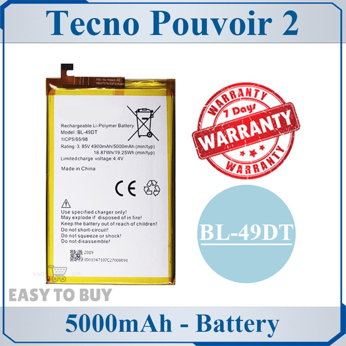 tecno pouvoir 2 battery