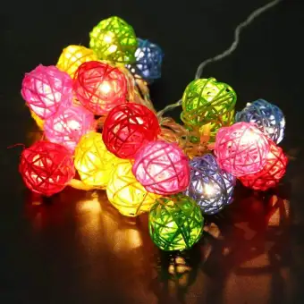 Room Decoration Led Garland Cotton String Balls Lights Usb Dia 6cm Cotton Ball Light Chain Guirlande Fairy Led Lights Birthday Gifts Party Decoration Buy Online At Best Prices In Pakistan Daraz Pk