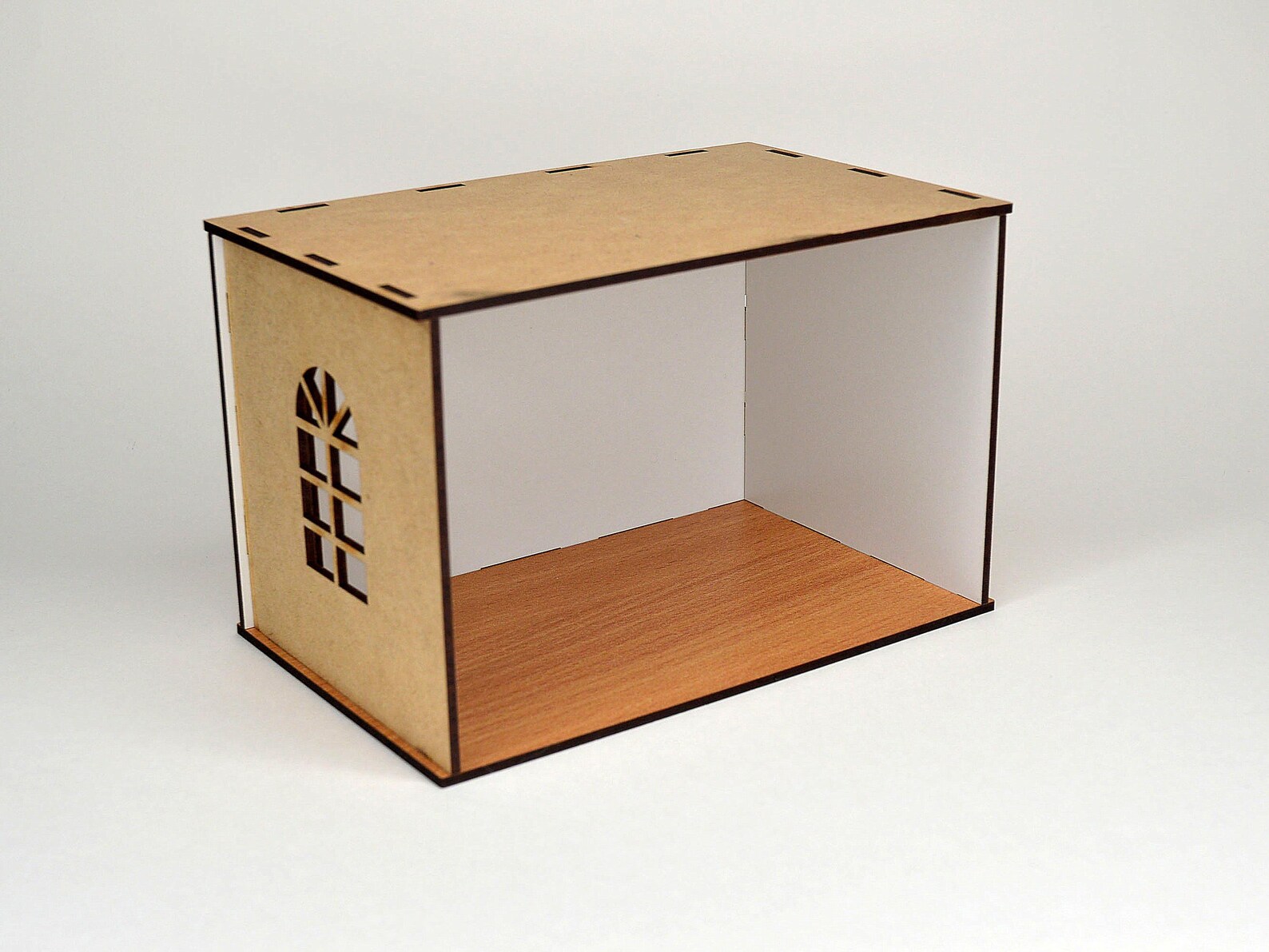1:24 Dollhouse Roombox DIY. Doll Miniature Box. Diorama Box.