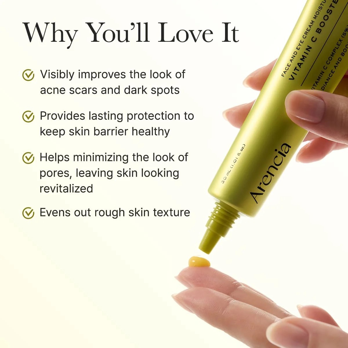 Arencia Vitamin C Booster Shot 30ml | Vitamin C Face Serum | Hydrating Daily Skincare | Lightweight Facial Serum | For All Skin Types