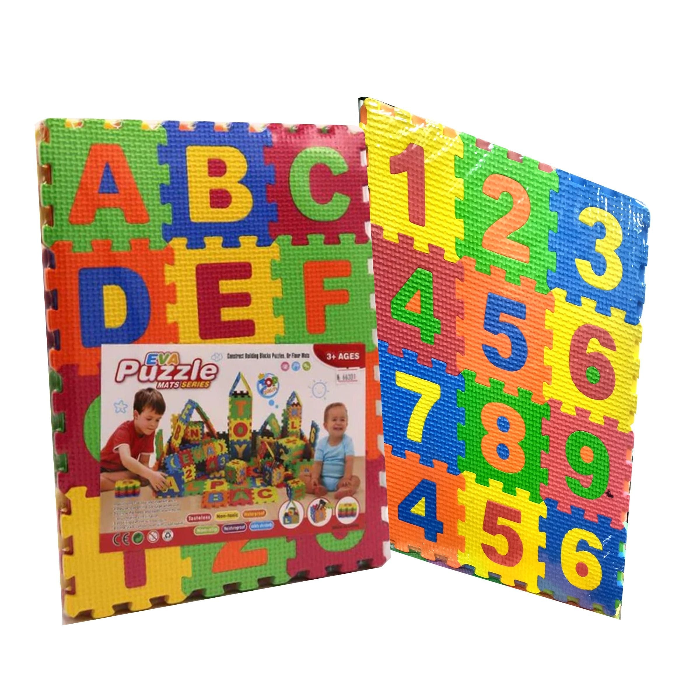 Kids Learning Puzzle Set (36 Pcs) - Alphabet & Numbers Foam Puzzle Mat, Educational Toy for Children (2+ Years), Develops Problem-Solving & Fine Motor Skills