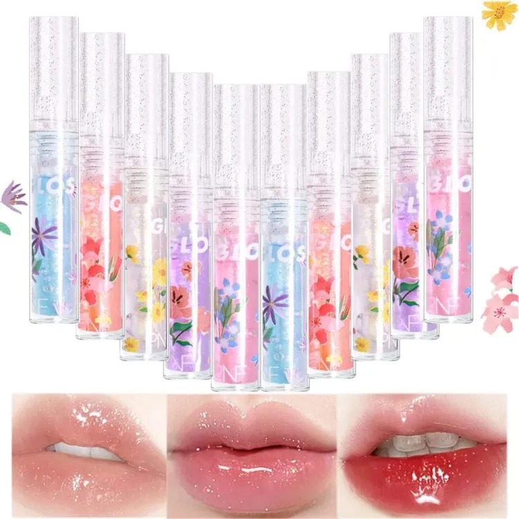 1Pc Hydrating Lip Gel, Crystal Hydrating Lip Glow Oil, Moisturizing Lip Oil, Gloss Transparent Jeelly Lip Care Oil Long Lasting Nourishing Non-sticky Lip Tint Lipstick price in Pakistan