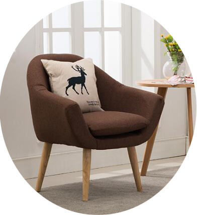 Mini Balcony Bedroom Cafe Fabric Chair