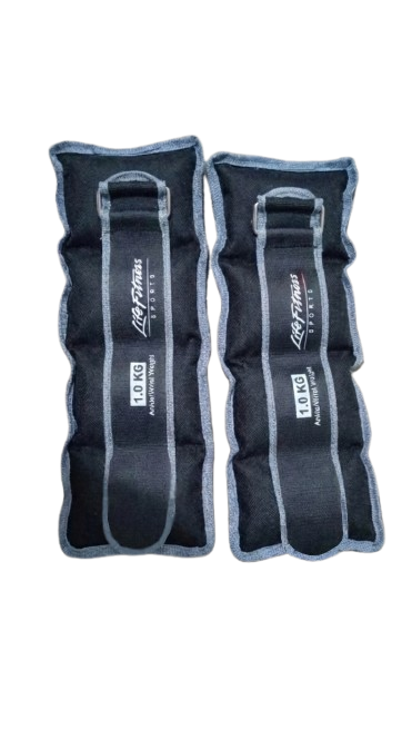 Ankle & Wrist Weights Pair – Gym Fitness Leg & Arm Training Weights for Home Workout, Running, Strength Training (0.5kg / 1kg / 1.5kg / 2kg / 2.5kg)