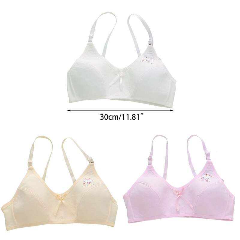 Cheap Kids Bras Teenage Training Bras Young Girls Underwear Vest Soft  Brassiere Adolescente Sports Bras for Teens 8-16 Years