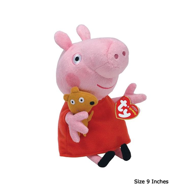 Peppa Pig Family Plush Toys - Soft Cuddly Stuffed Doll Cartoon Characters for Kids, Toddlers & Babies | Birthday Gift Items for Boys & Girls