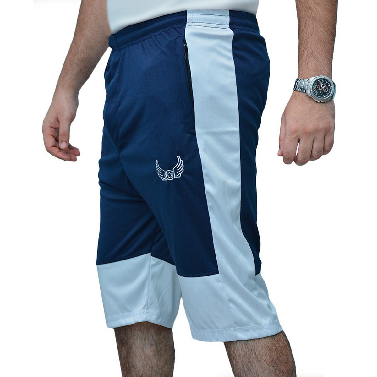 WINGS Sports Shorts for Men Panel White