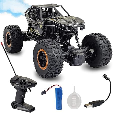 Smoke Rc Car High Speed Rock Crawler  RC Vehicles Alloyed Metal Remote Control  Booster Spray Toy Car for Kids & Boys Monster RC Truck with Rechargeable Rc Car Toys For Kids