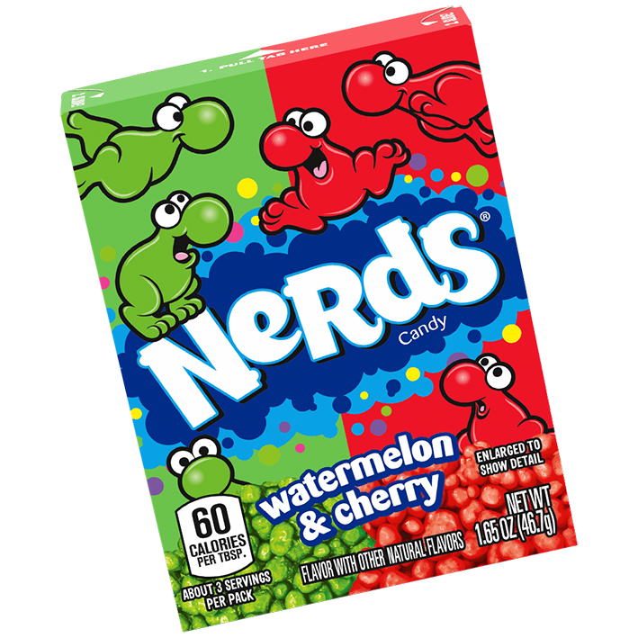 Nerds Watermelon & Cherry Candy (1 Packet Of 46.7g; Made In Usa)