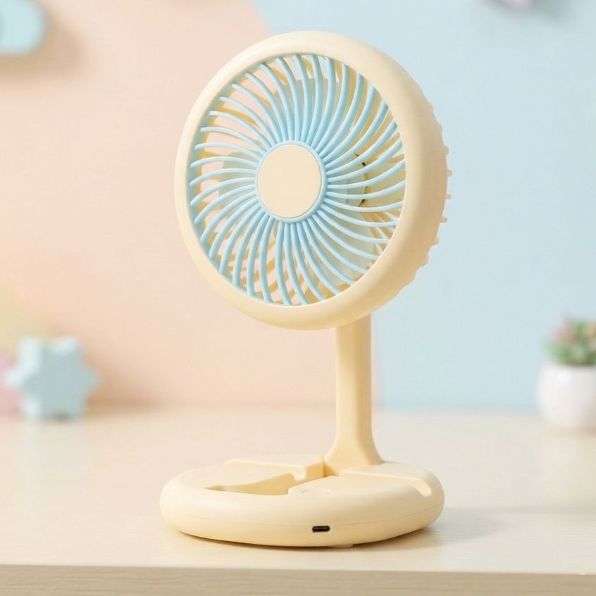 Premium Portable Hand Fan Collection - Rechargeable USB Desktop & Handheld Mini Fans for Home Office Travel