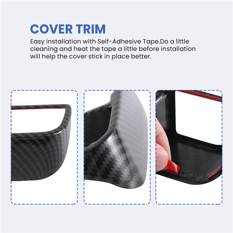 OYPFXMI Car Interior Carbon Fiber Head Light Headlight Adjustment