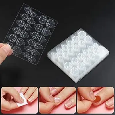 Sticky Tabs for Nails - 50 Sheets Thin Nail Glue Stickers | Adhesive  Waterproof Double-Sided Nail Jelly Sticker Transparent for Manicure -  Walmart.com