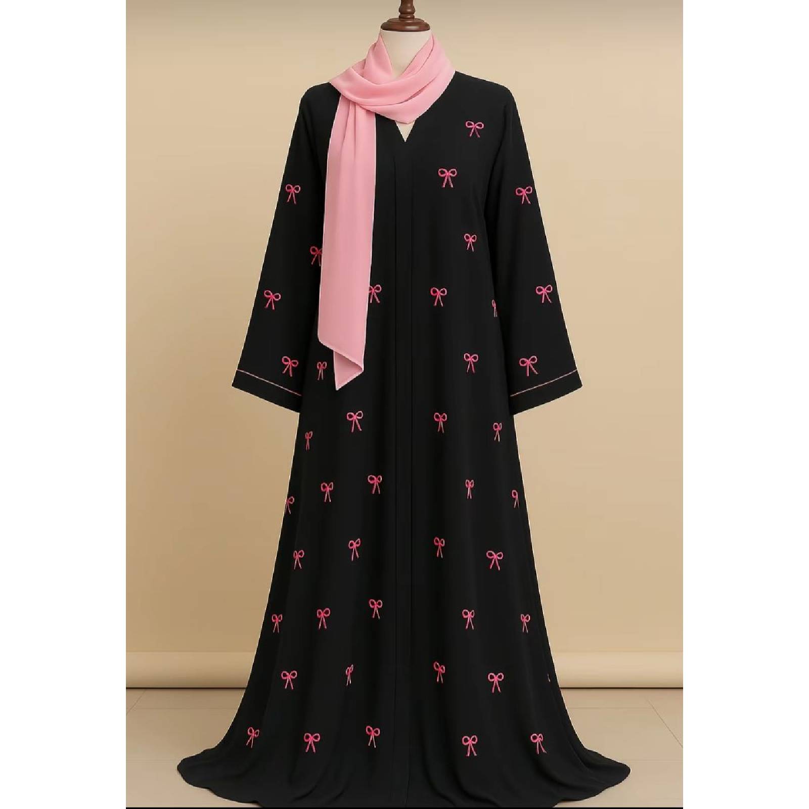 Bow Abaya For Girls, Bow Abaya, abaya for girls new design 2025 stylish, –With special Gift