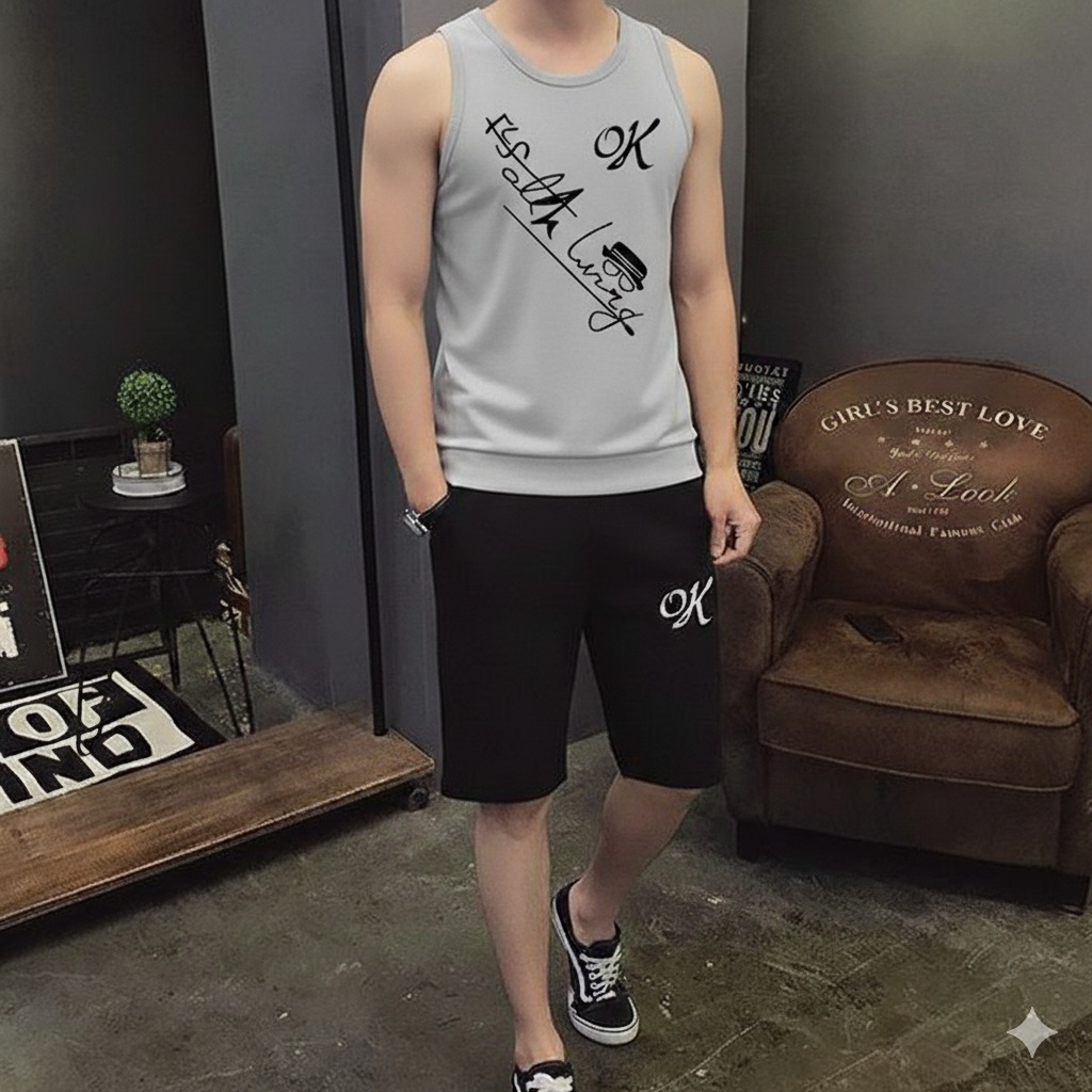 Stylish Contrasted Color Tracksuit For Men