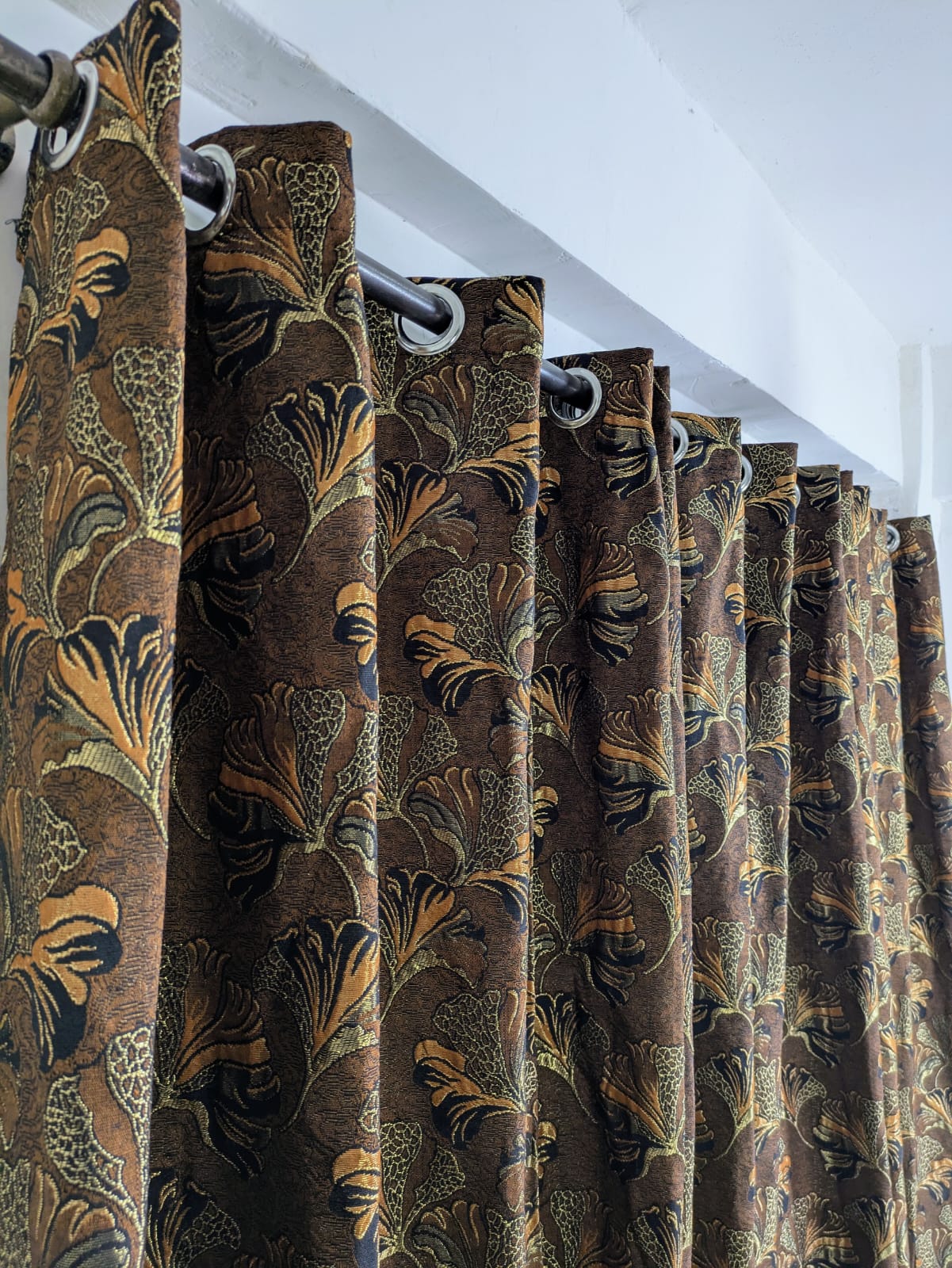 High Quality Premium Curtain 1Pc Parda (55*96 Inches) Elegant & Crystal Designs With Guaranteed Ring(Eyelet) For Bedroom & Living Room
