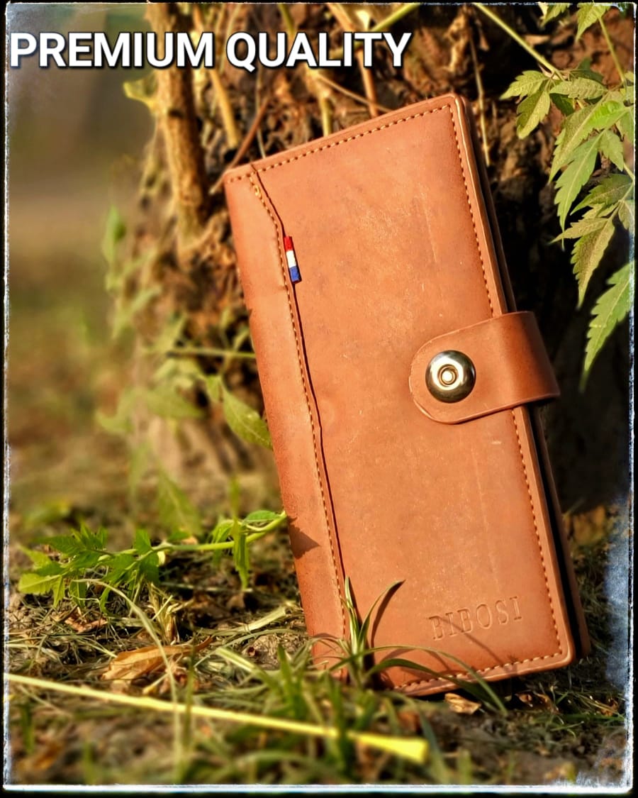 New Trendy  PU Leather Premium Quality Long Wallet For Men and Women Cash And Card Holder.