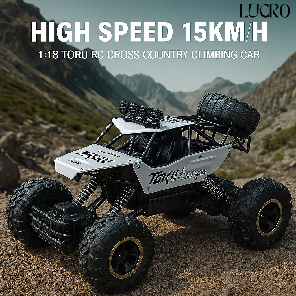 RC Car Remote Control Climber Car with LED Spray Off Road Monster Car, Rechargeable monster truck Car for kids, High Speed Monster Car, for Girls & Boys