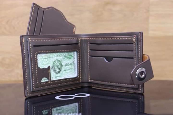 Savfox Pu Leather Outlet Pocket Card Holder Wallet For Men
