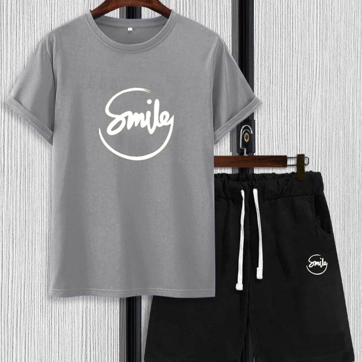[Summer 2026] Premium Printed Cotton Jersey Tracksuit for Boys & Girls – T-Shirt & Shorts Set – Breathable Gym, Sports & Outdoor Activewear Bundle