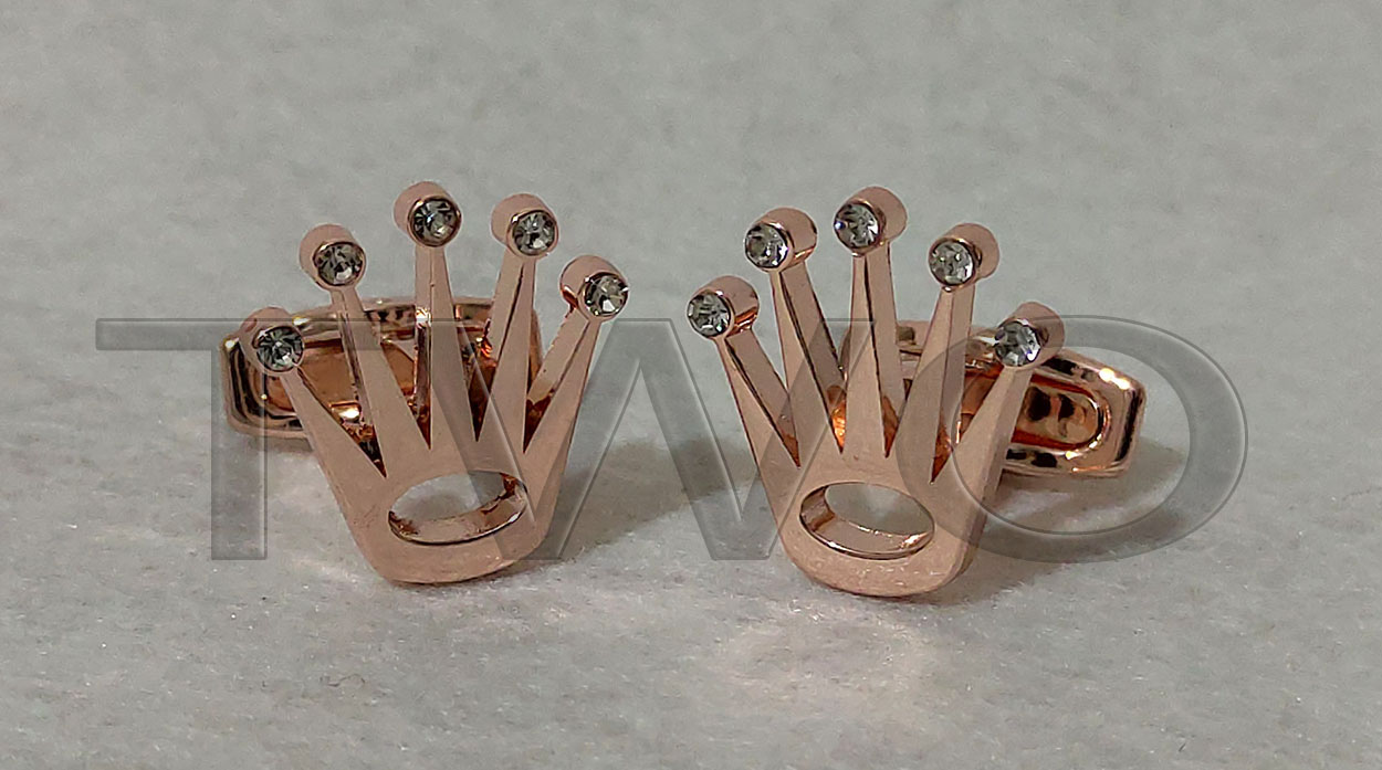 Golden Crown Cufflinks For Men Studs Gifts for Men