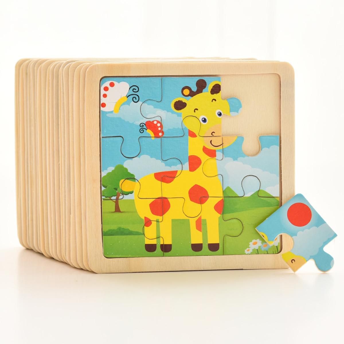 Baby Wooden Montessori Puzzle Child Game Wooden Puzzle 3D