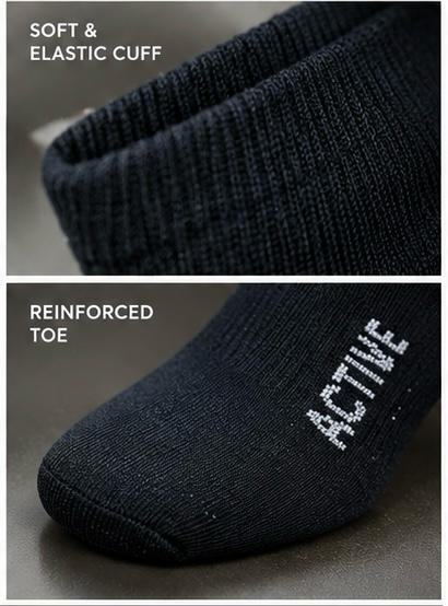 3 Pair Cotton Ankle Socks