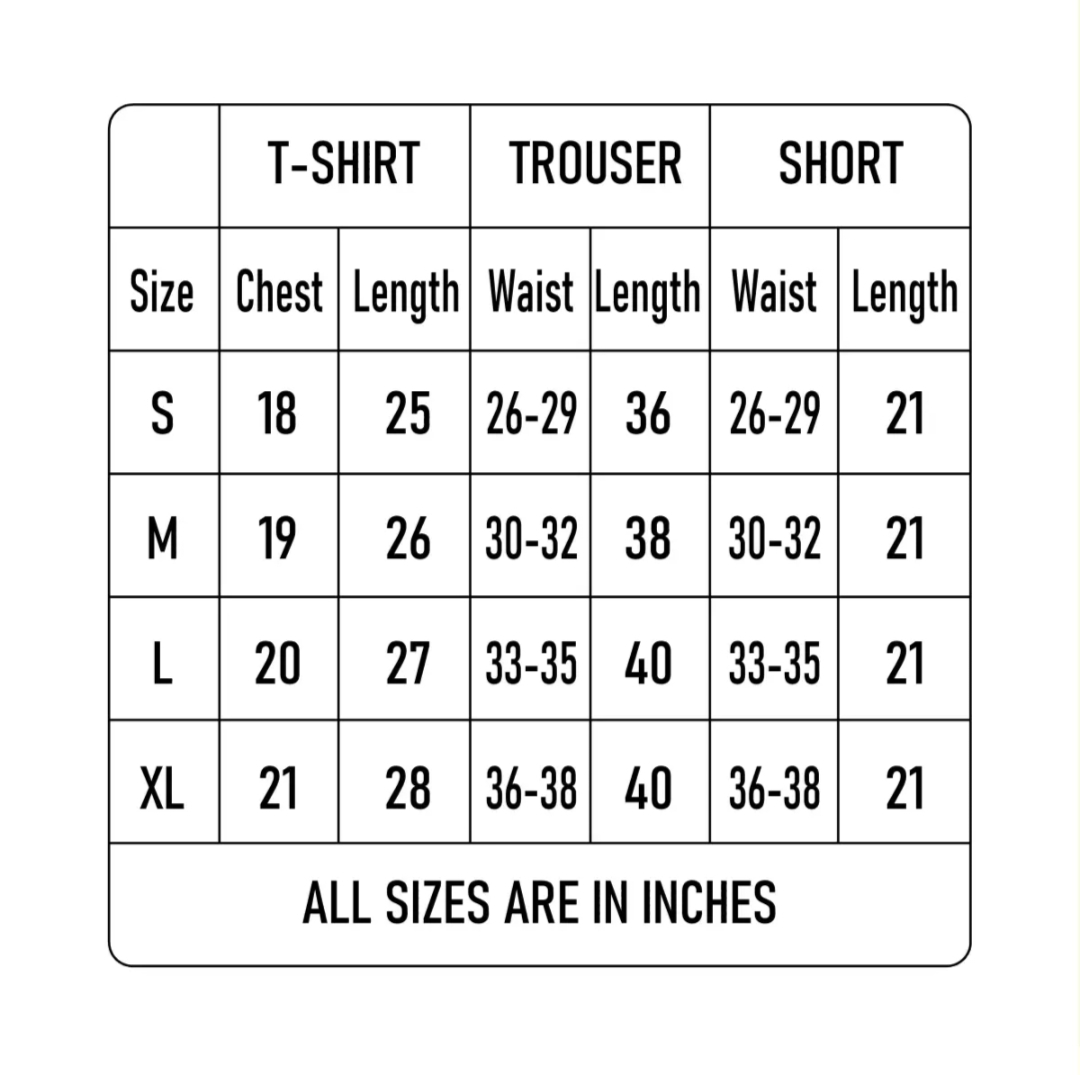 Train Hard Printed Gym Tracksuit For Mens&Women Summer Collection