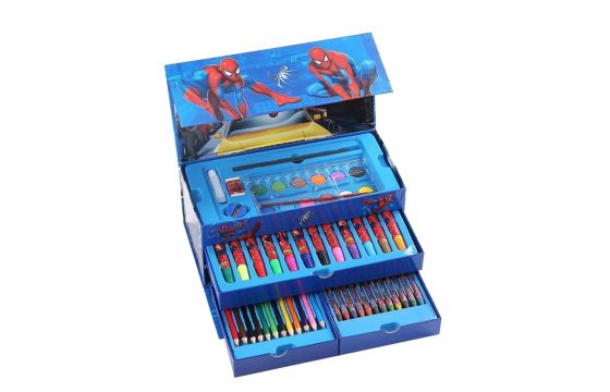 Multi Colour 54 Pieces Kids Art Artist Set In A Box With Drawers Pens Pencils Crayons Paints I412722464