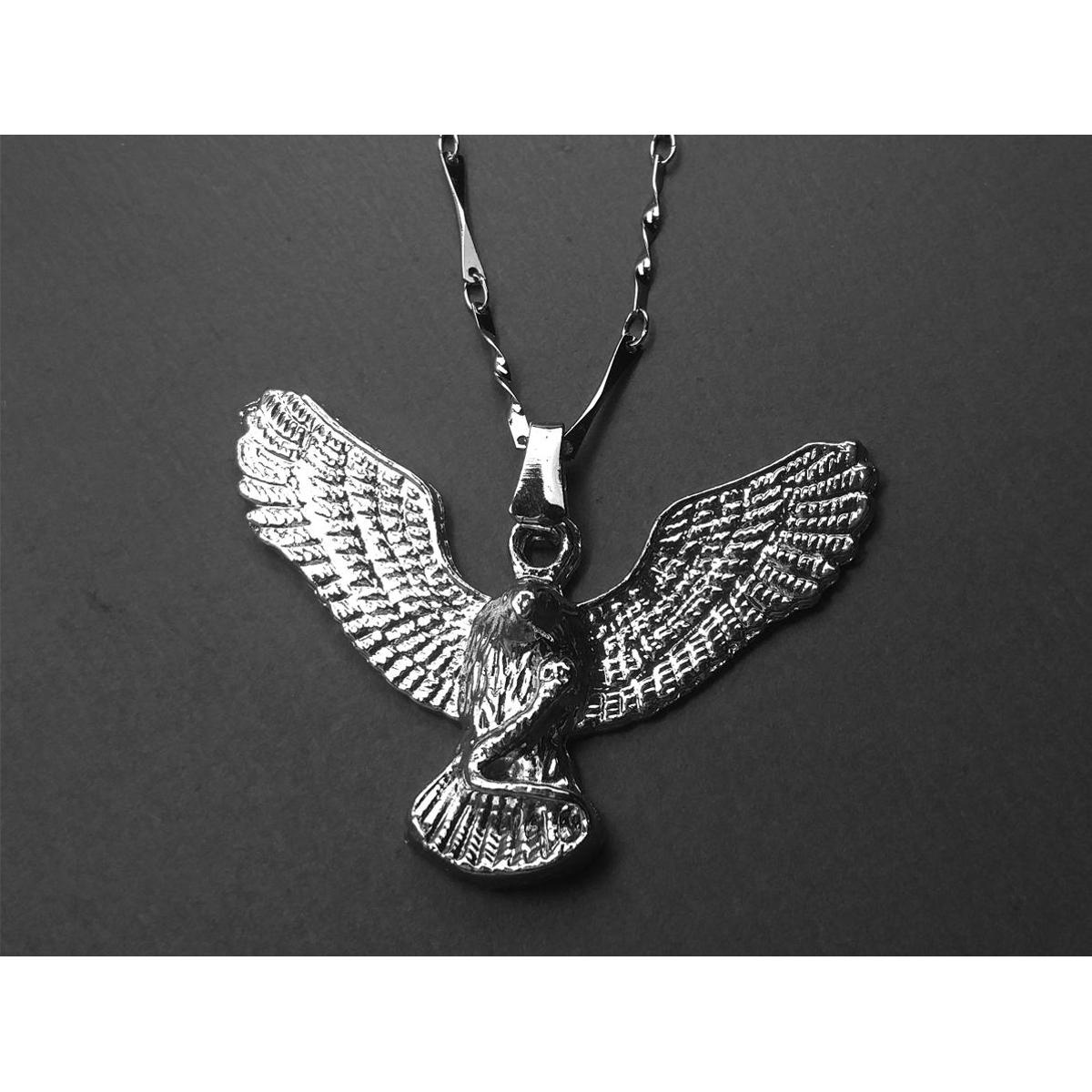Silver/Golden Eagle Locket Pure Stainless Silver with chain For Girl/boys/Unisex