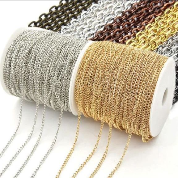 2mm Stainless Steel Chain - Extension Chain for Jewelry Making & Crafting