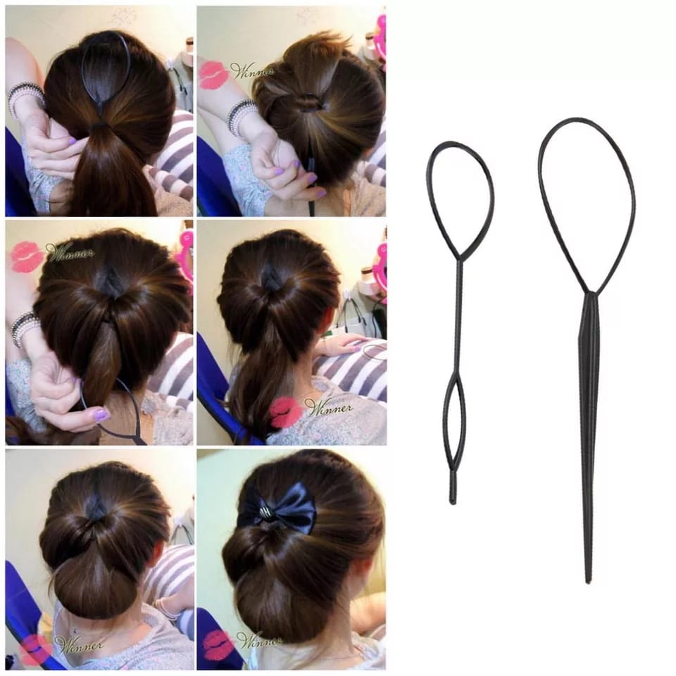 6PCS Hair Braiding & Ponytail Styling Tool Set – Zig Zag Ponytail Makers, DIY Hair Braids Tools, Professional Hair Styling Accessories for Women & Girls