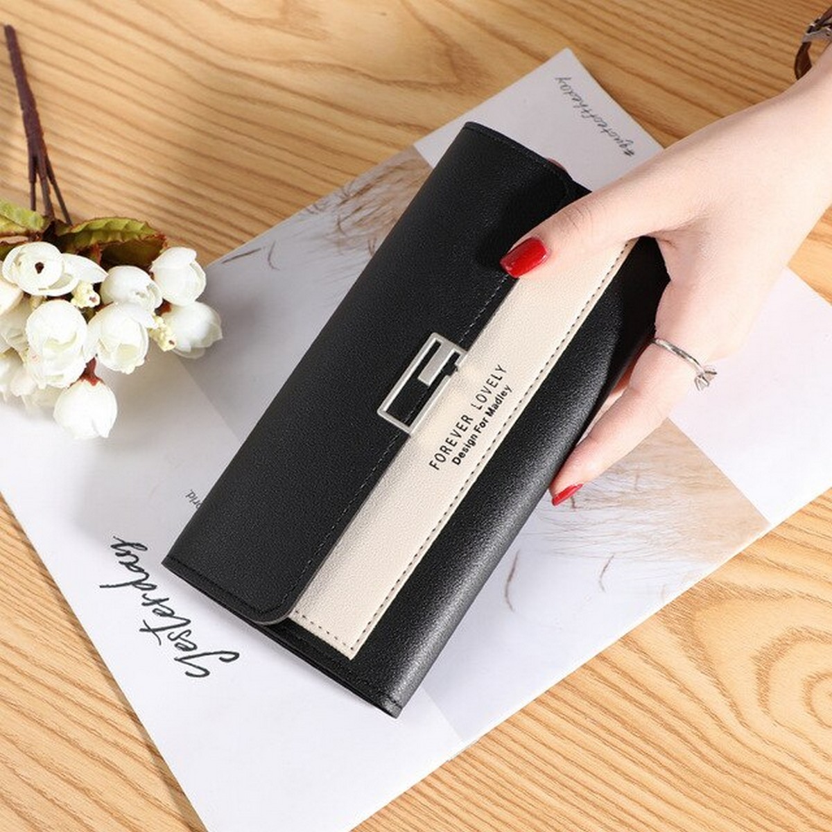 Wallet for Women - New Fashion Long Trifold Purse and Wallet for Girls