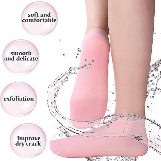 Silicone Socks | | Moisturizing Silicone Socks | Moisturizing Silicone Socks for Cracked Heel | Soft Heel Silicone Socks | Gel Infused Silicone Socks | Cracked Heel Treatment Socks | Ultimate Foot Care Silicone Socks"
