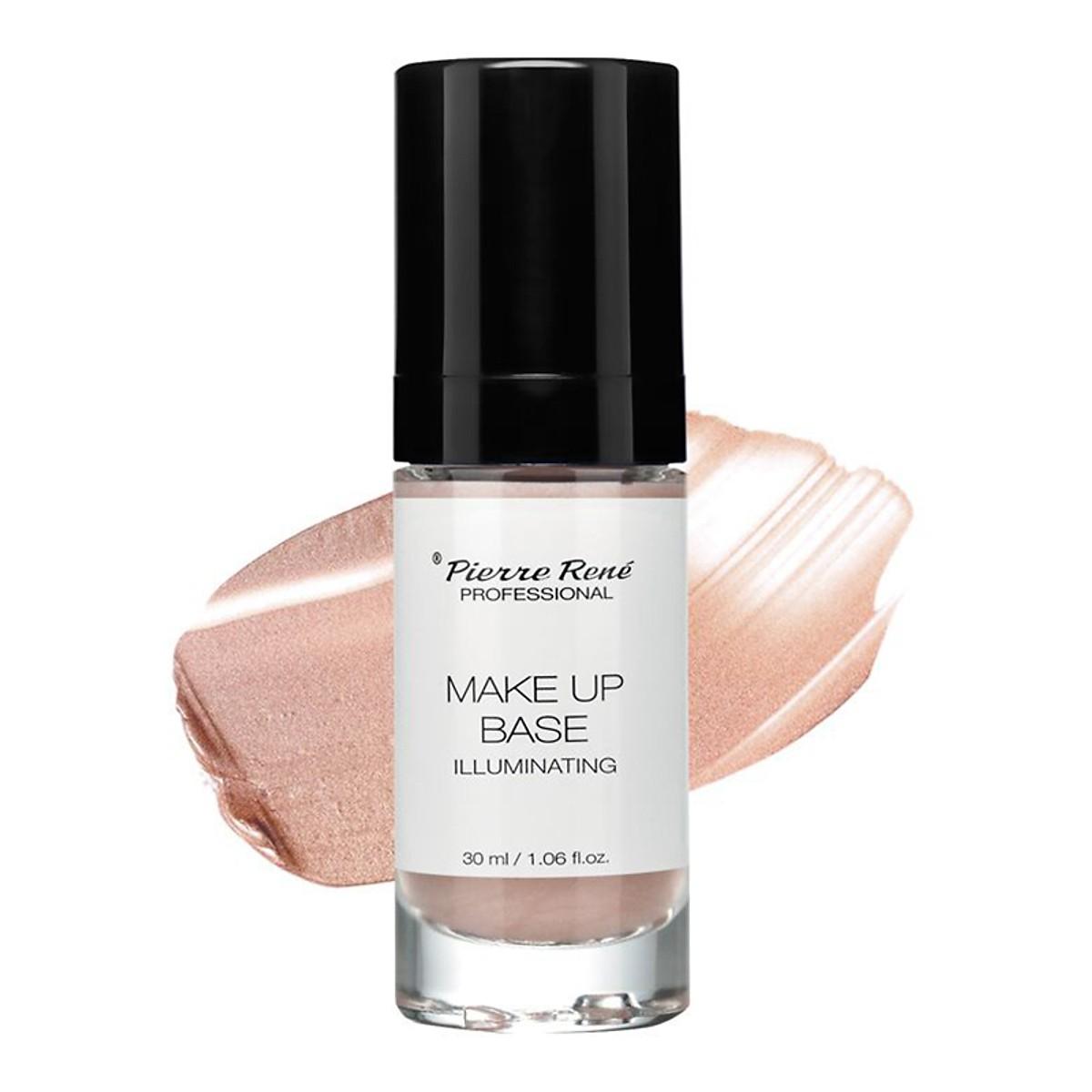 liquid foundation with light reflecting particles